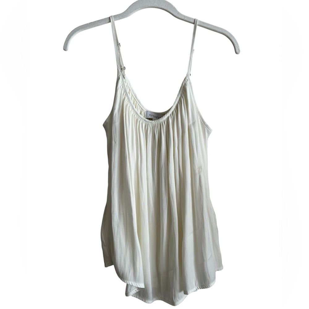 Evereve Elle Scoop Neck Cami Ivory Size Small NWT